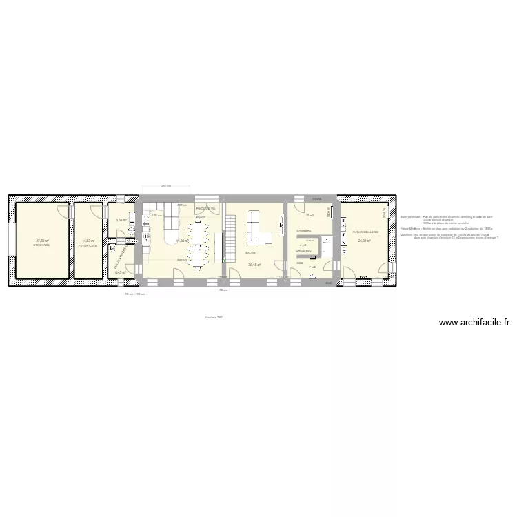 LA VUEDANDIERE. Plan de 
