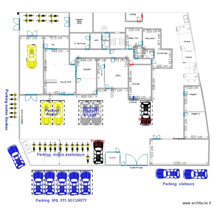 Parking. Plan de 0 pièce et 0 m2