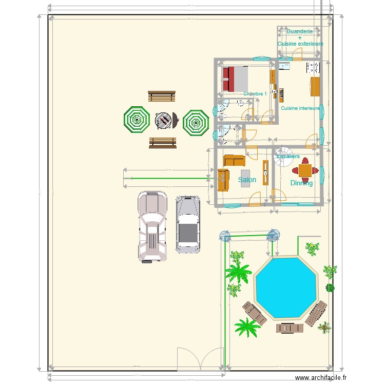 kayiranga superficie batie. Plan de 0 pièce et 0 m2