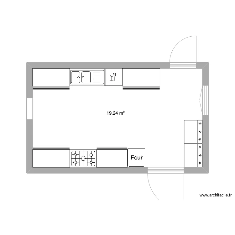 local piscine. Plan de 