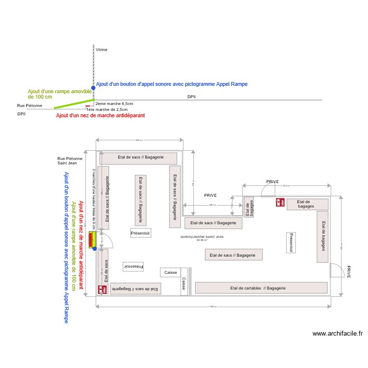 MAROQUINERIE ST JEAN APRES TRAVAUX. Plan de 0 pièce et 0 m2 MAROQUINERIE ST JEAN APRES TRAVAUX. Plan de 0 pièce et 0 m2