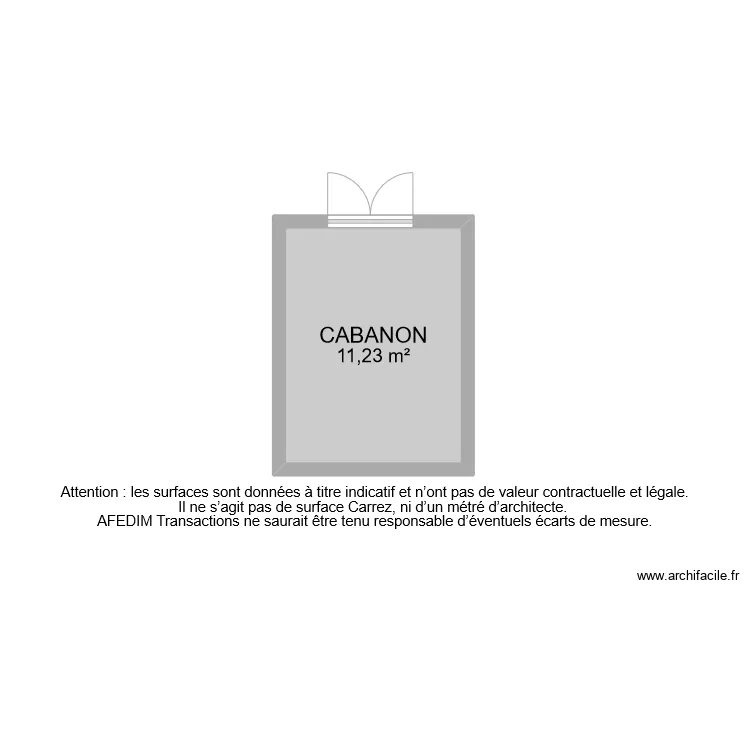 BI 9200 CABANON . Plan de 