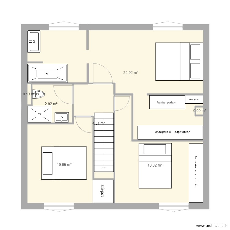 etage new v3. Plan de 0 pièce et 0 m2