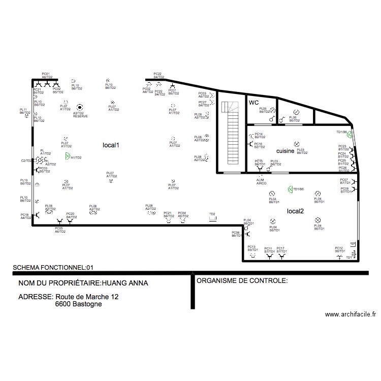 adeco bastogne RDC. Plan de 0 pièce et 0 m2