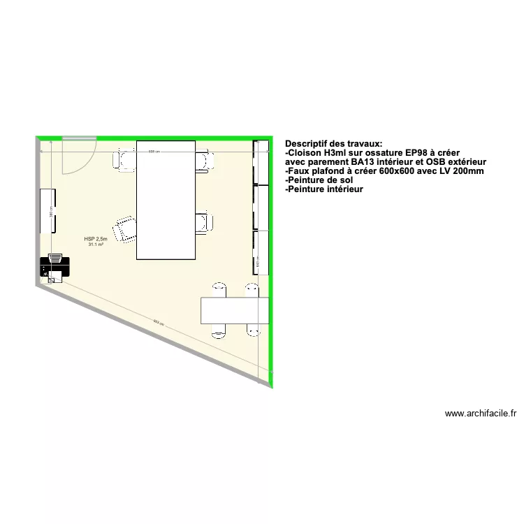 PLAN OPEN SPACE RDC. Plan de 