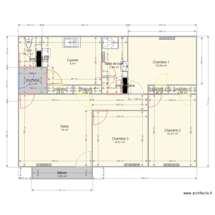 TOMBLAINE APPART MAIRIE. Plan de 0 pièce et 0 m2