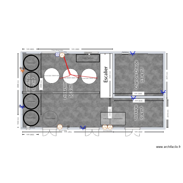 local. Plan de 0 pièce et 0 m2