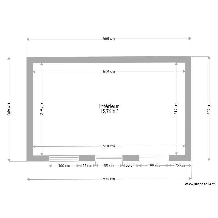 Casot masse. Plan de 