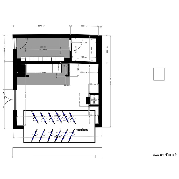 plan cour. Plan de 0 pièce et 0 m2