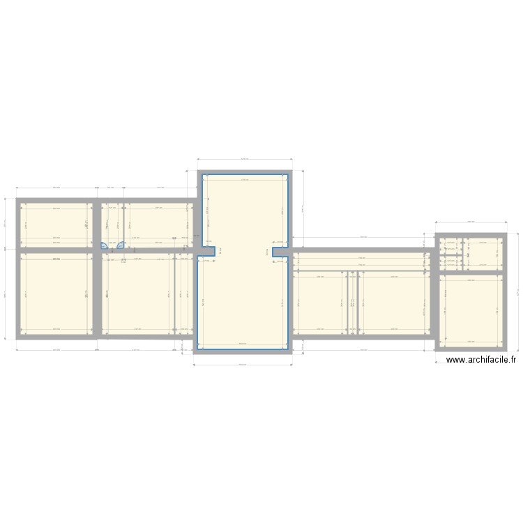 PLAN SUZE. Plan de 15 pièces et 164 m2