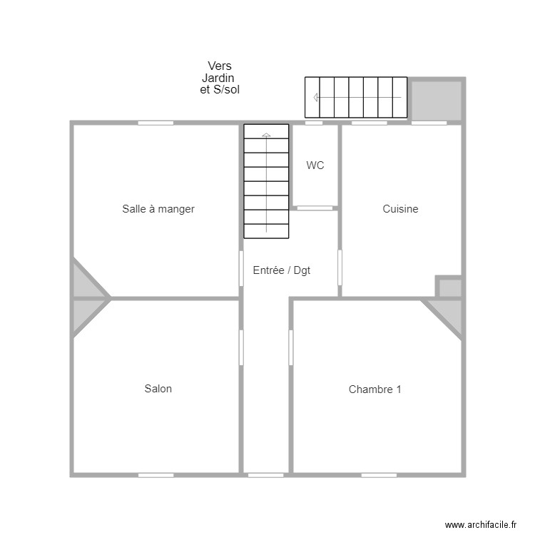 RDC TAFIN. Plan de 0 pièce et 0 m2