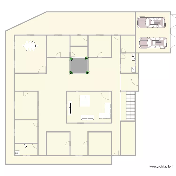 maison maodo ka . Plan de 