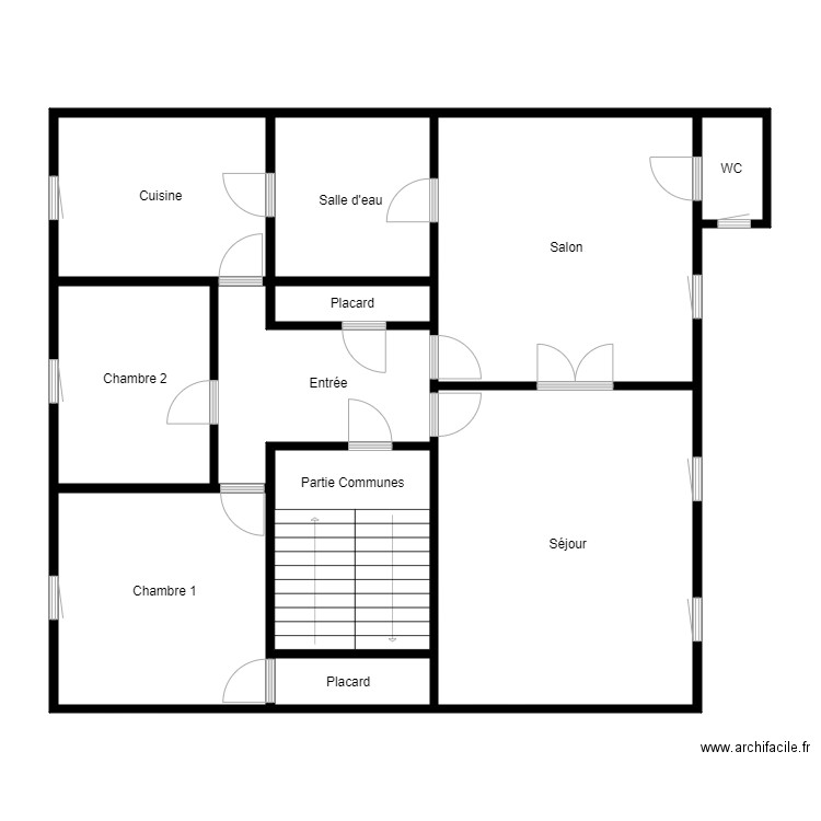 LAISNE vitré. Plan de 11 pièces et 124 m2