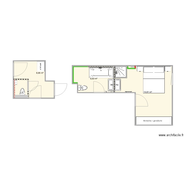 sdb artmonia. Plan de 0 pièce et 0 m2