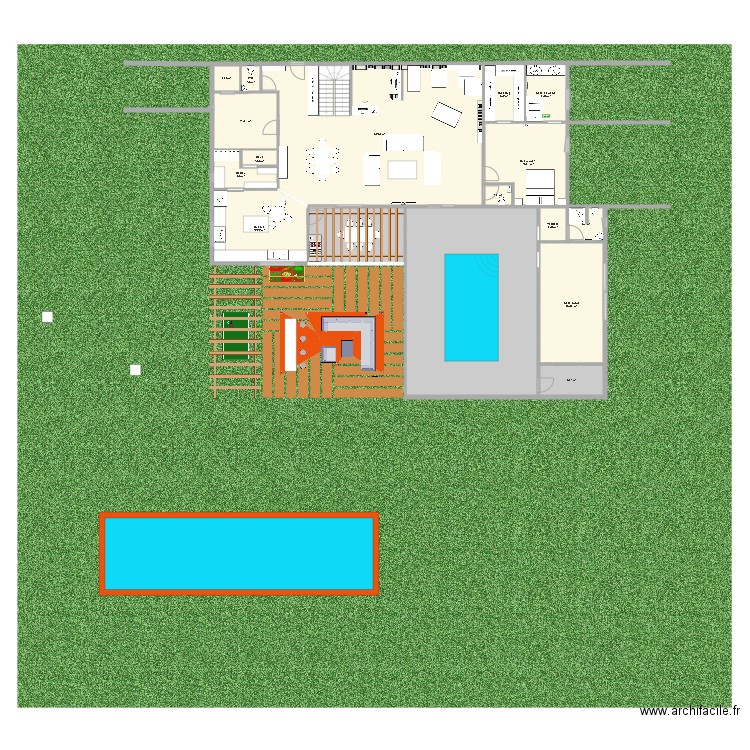 Maison Courtines 1500m2. Plan de 0 pièce et 0 m2