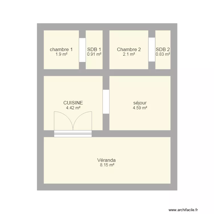 Maison Ajoupa. Plan de Maison Ajoupa. Plan de