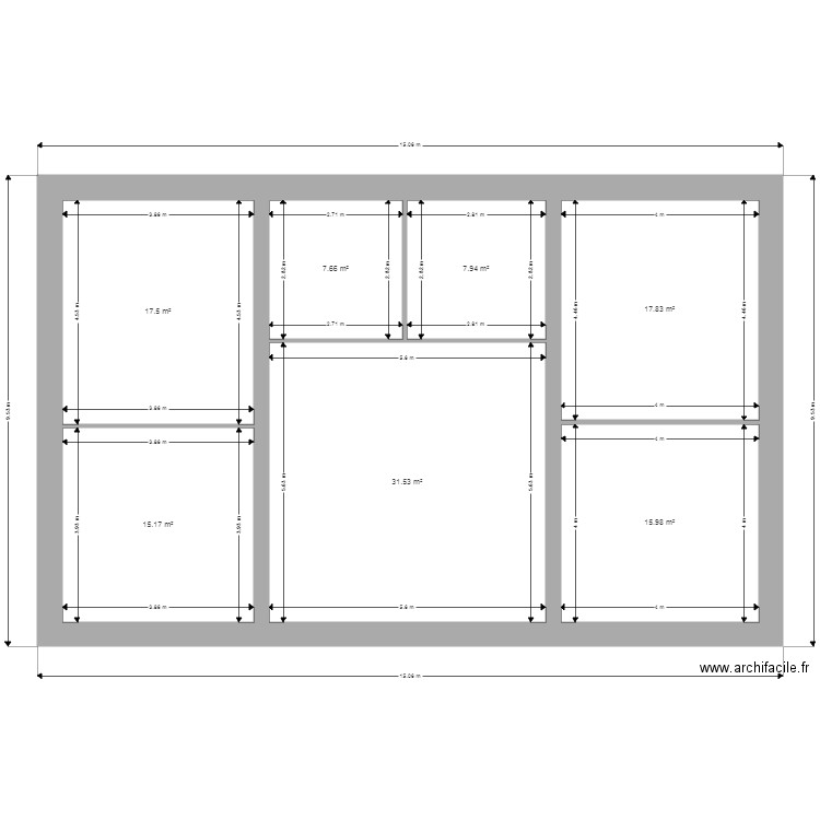 POULET 2. Plan de 0 pièce et 0 m2