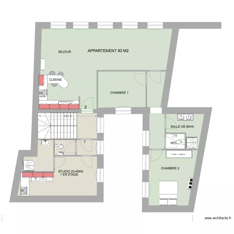 thionville 1ER ETAGE . Plan de 