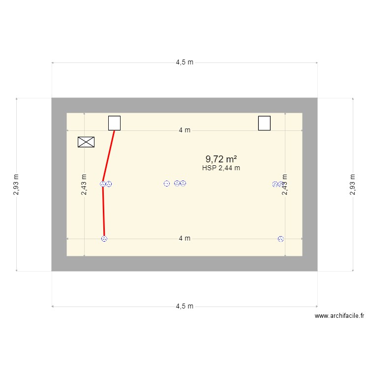elec atelier coté voiture. Plan de 0 pièce et 0 m2