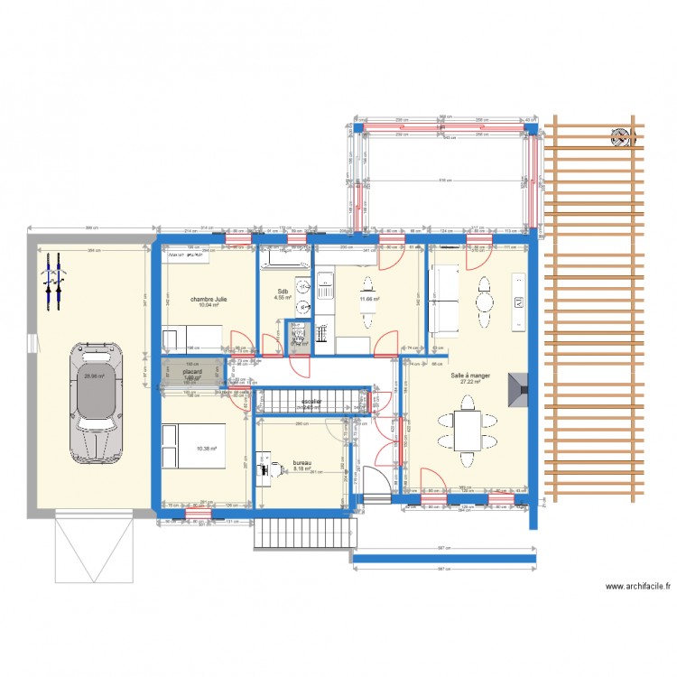 les carrieres. Plan de 0 pièce et 0 m2