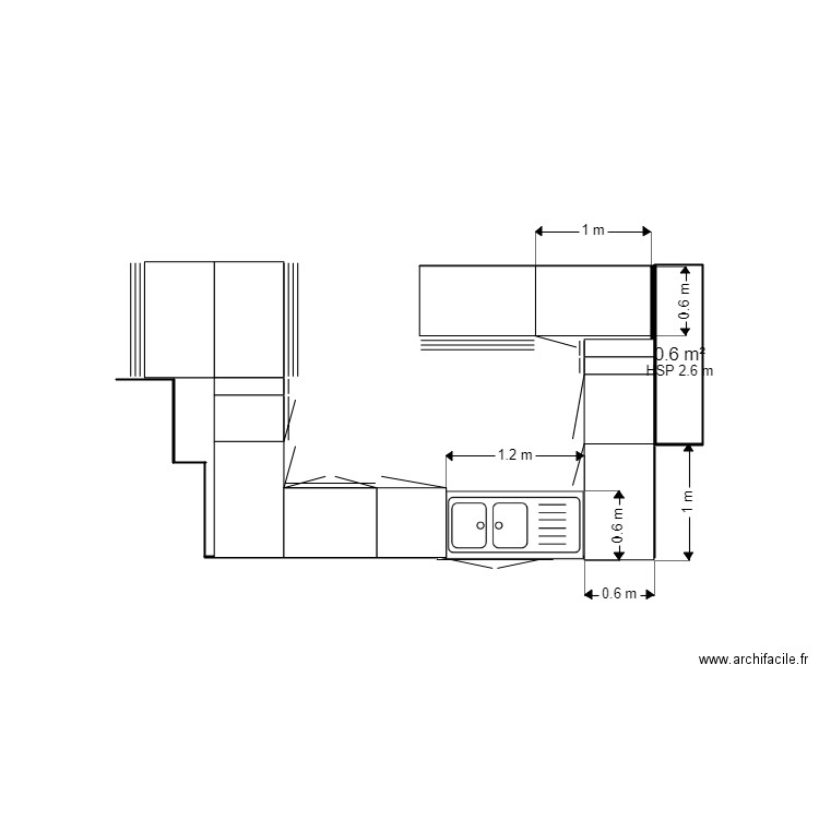 CUISINE. Plan de 0 pièce et 0 m2