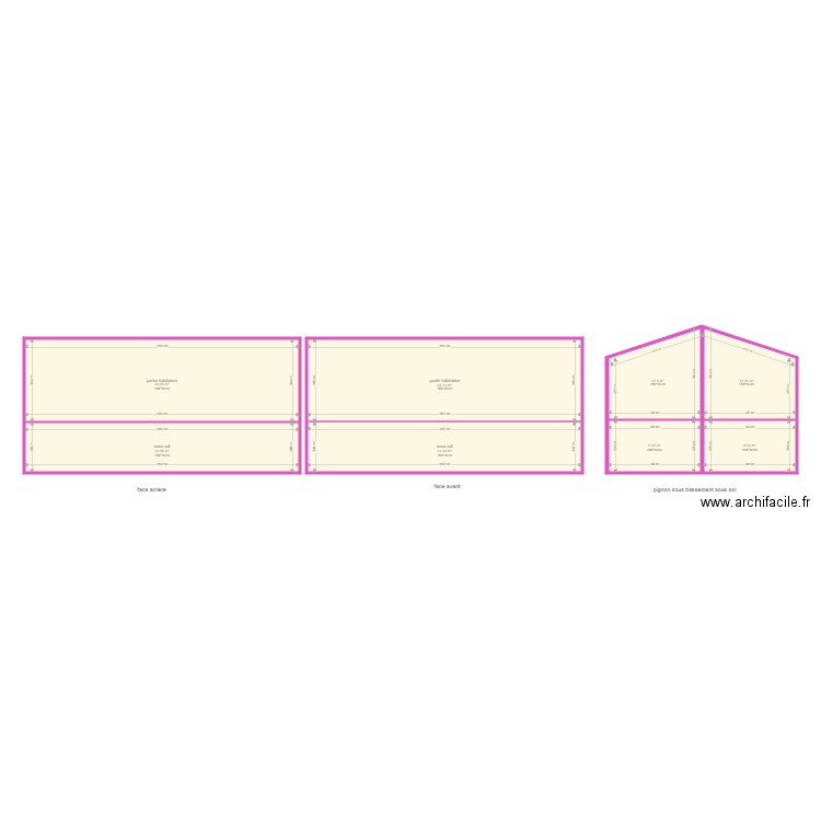 DE ROSSI. Plan de 8 pièces et 169 m2