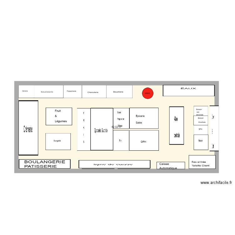 Magasin leclerc kervignac. Plan de 0 pièce et 0 m2