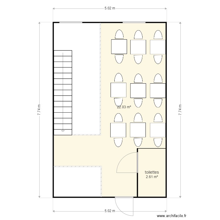 mezzanine. Plan de 0 pièce et 0 m2