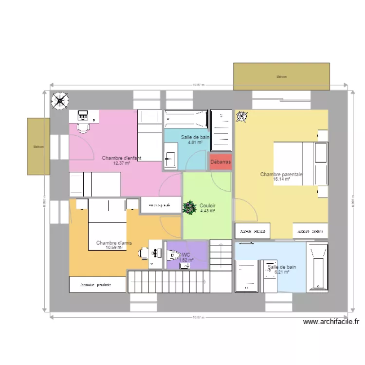 Projet de r&eacute;novation V5. Plan de 