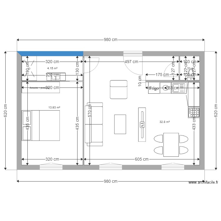 Ferme 4 3ème ét 3p. Plan de 0 pièce et 0 m2