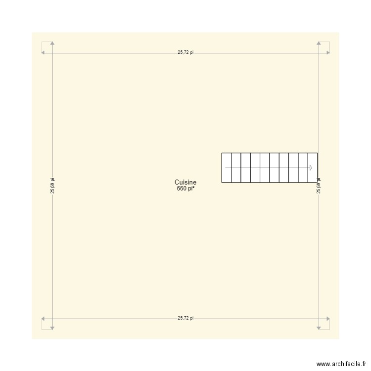  lac Dion. Plan de 1 pièce et 61 m2