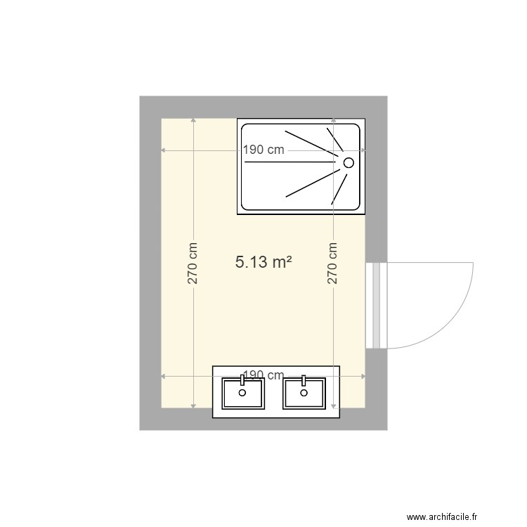 salle bains. Plan de 0 pièce et 0 m2