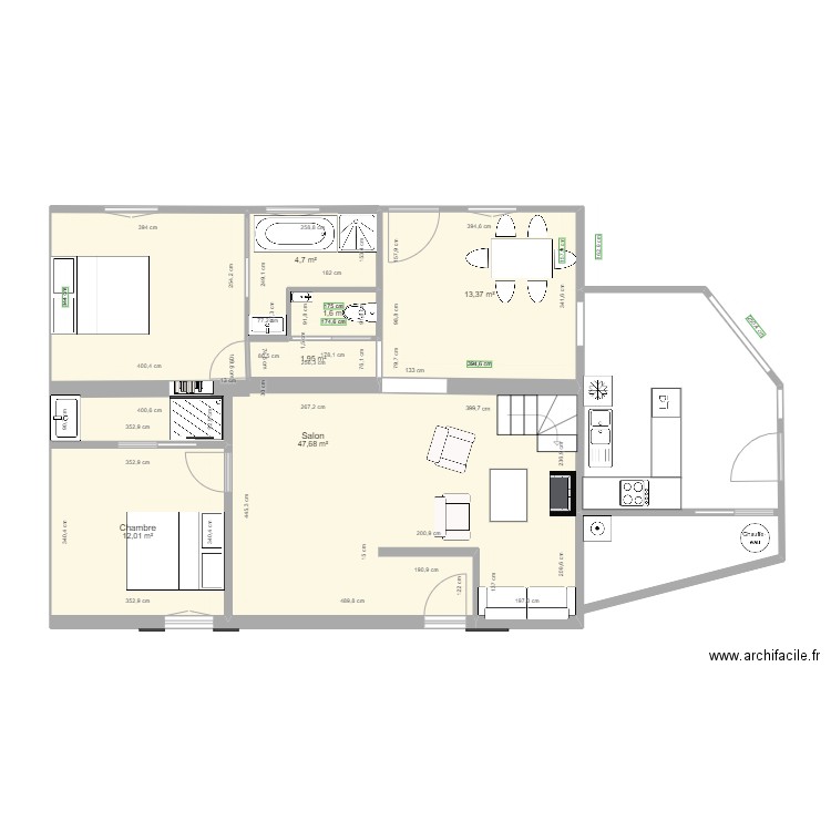Maison Malvi Projet 4. Plan de 0 pièce et 0 m2