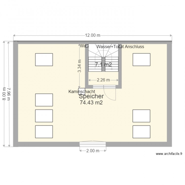 Haus LAIM DG 8x12. Plan de 0 pièce et 0 m2