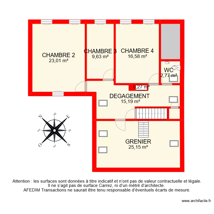 BI 9438 ETAGE . Plan de 
