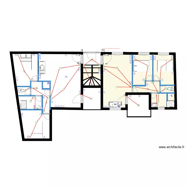 Appartements GARCIA RDC. Plan de 