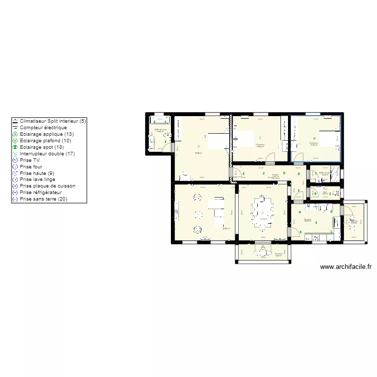 Villa Agondge plan_1. Plan de 