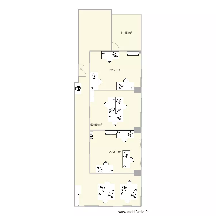 bureau 2 agro parc. Plan de 