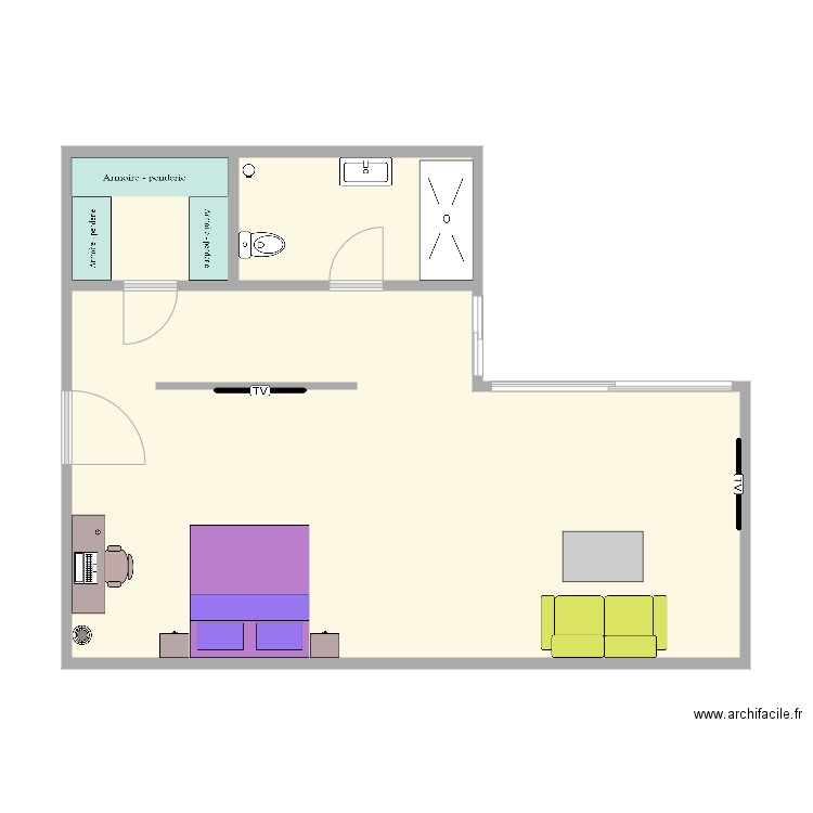 Chambre 106 Fly Hotel. Plan de 0 pièce et 0 m2