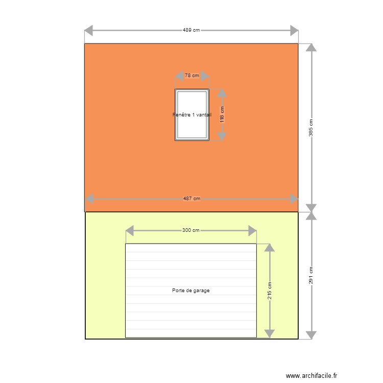 facade devant. Plan de 0 pièce et 0 m2