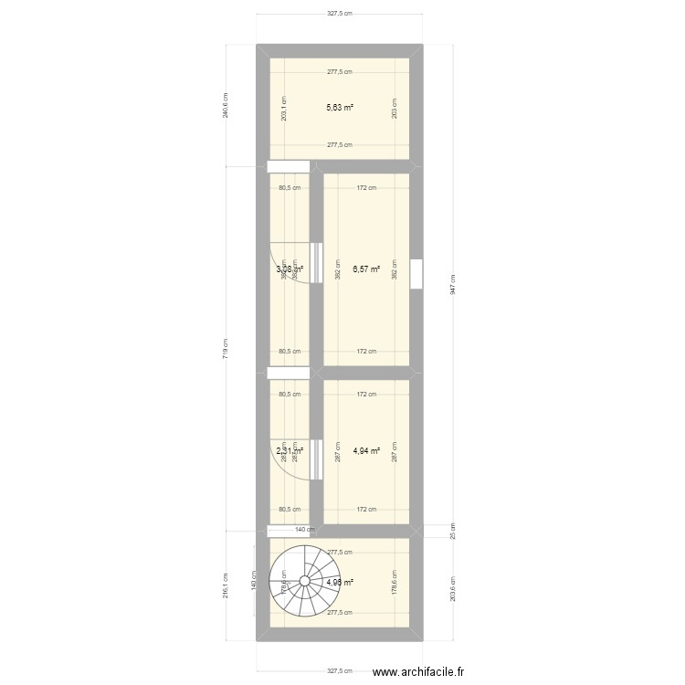 AZINGO 2. Plan de 6 pièces et 27 m2