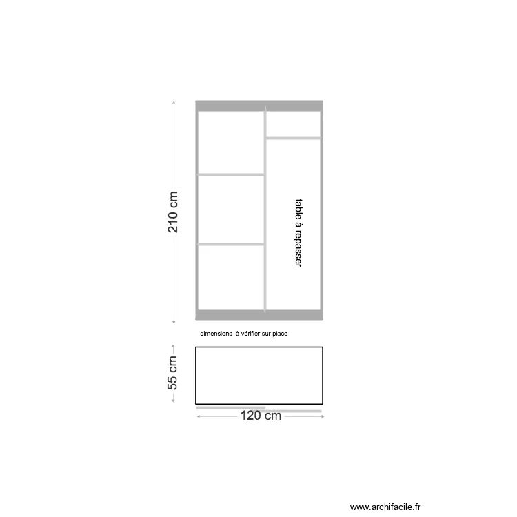 ARMOIRE SDB  . Plan de 