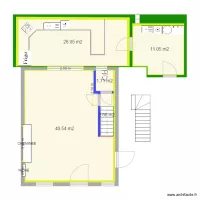 PLAN REZ DE CHAUSSEE HUGO avec cuisine finie