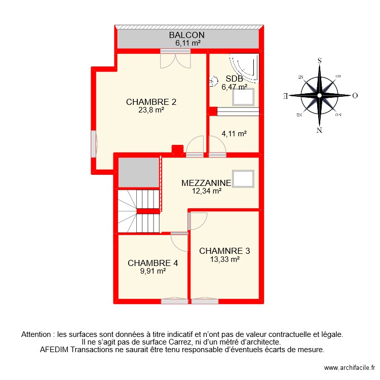 BI 10831 ETAGE . Plan de 0 pièce et 0 m2