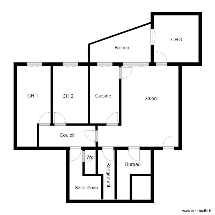 Croquis DESMAZIERES. Plan de 0 pièce et 0 m2