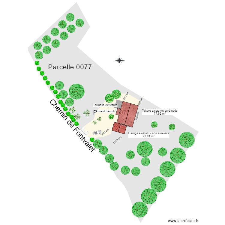 PCMI 2 - Plan de masse1. Plan de 0 pièce et 0 m2