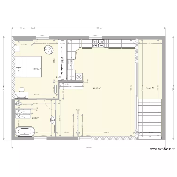 PLAN 24 GM COTE OK etage. Plan de 