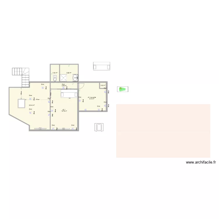 chambre enfant et bureau devis. Plan de chambre enfant et bureau devis. Plan de