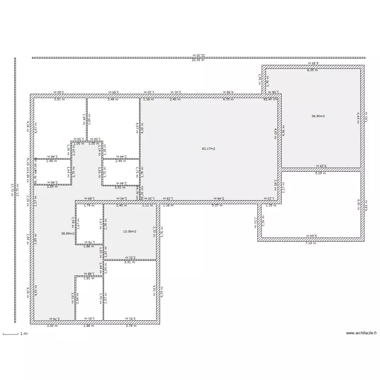 Maison 110. Plan de 