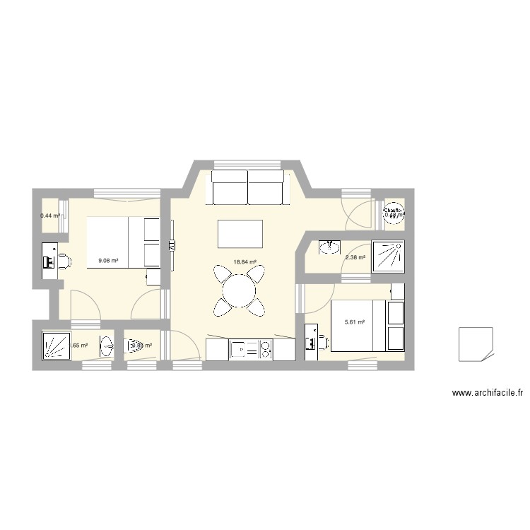 Appartement Avila v2. Plan de 0 pièce et 0 m2